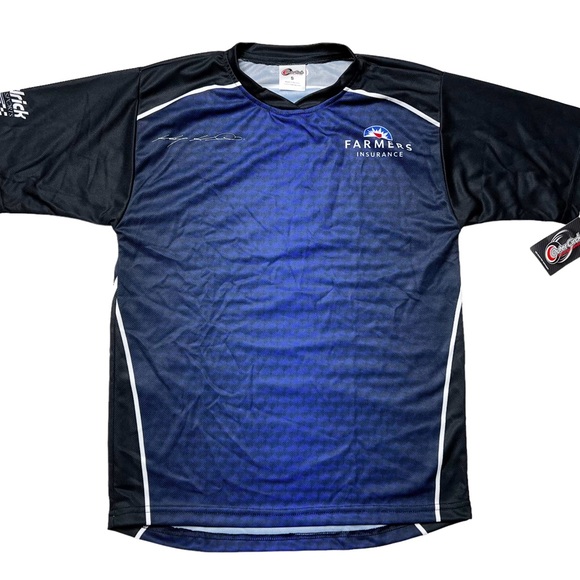 NWT Outer Circle Kasey Kahne Farmers Insurance NASCAR Jersey Men’s Sz S - Picture 2 of 9